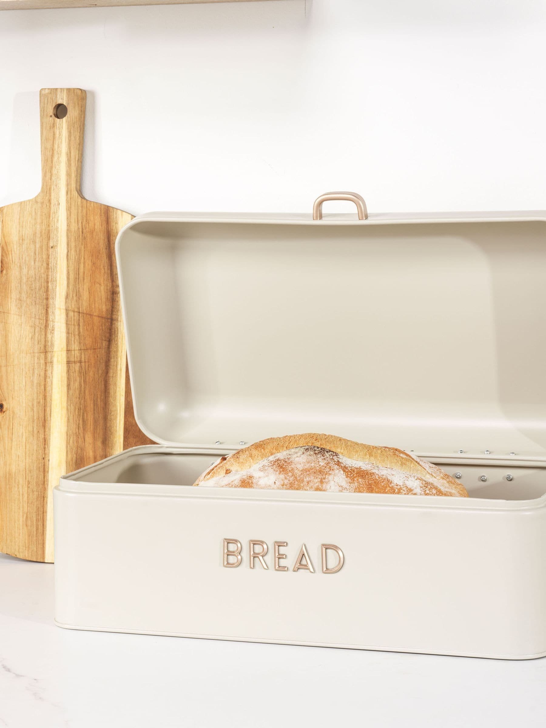 Salter Oatmeal Pebble bread bin 42 x 23 x 16.5 cm (British brand)