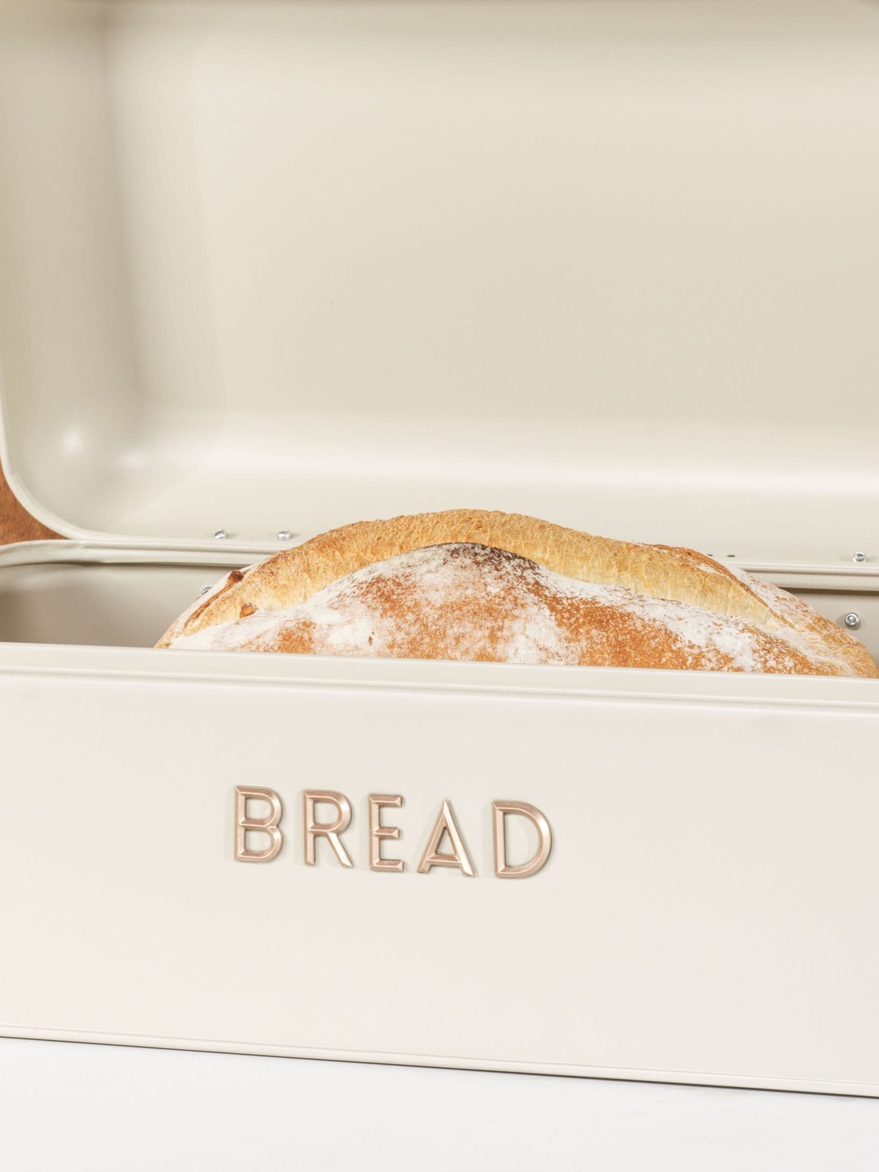 Salter Oatmeal Pebble bread bin 42 x 23 x 16.5 cm (British brand)
