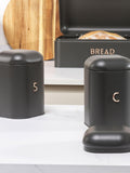 Salter Charcoal Pebble 4-piece countertop storage set (British brand)
