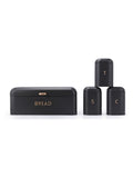 Salter Charcoal Pebble 4-piece countertop storage set (British brand)