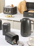 Salter Charcoal Pebble 4-piece countertop storage set (British brand)