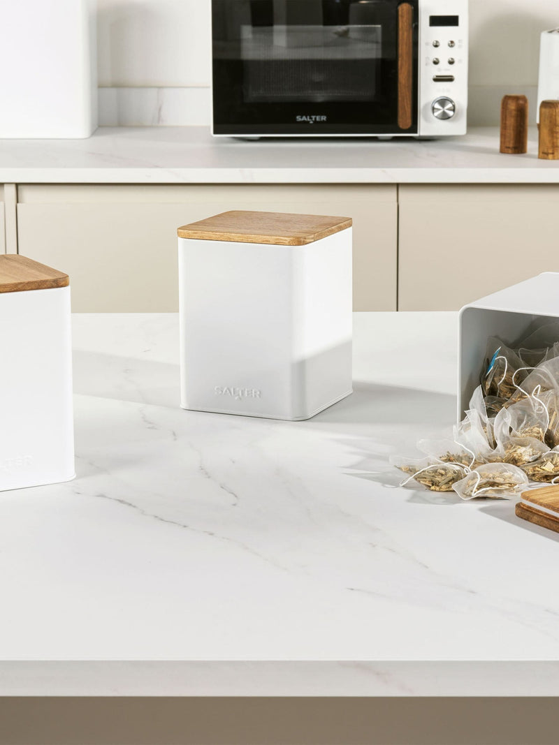 Salter White Toronto Countertop Storage Set (British brand)