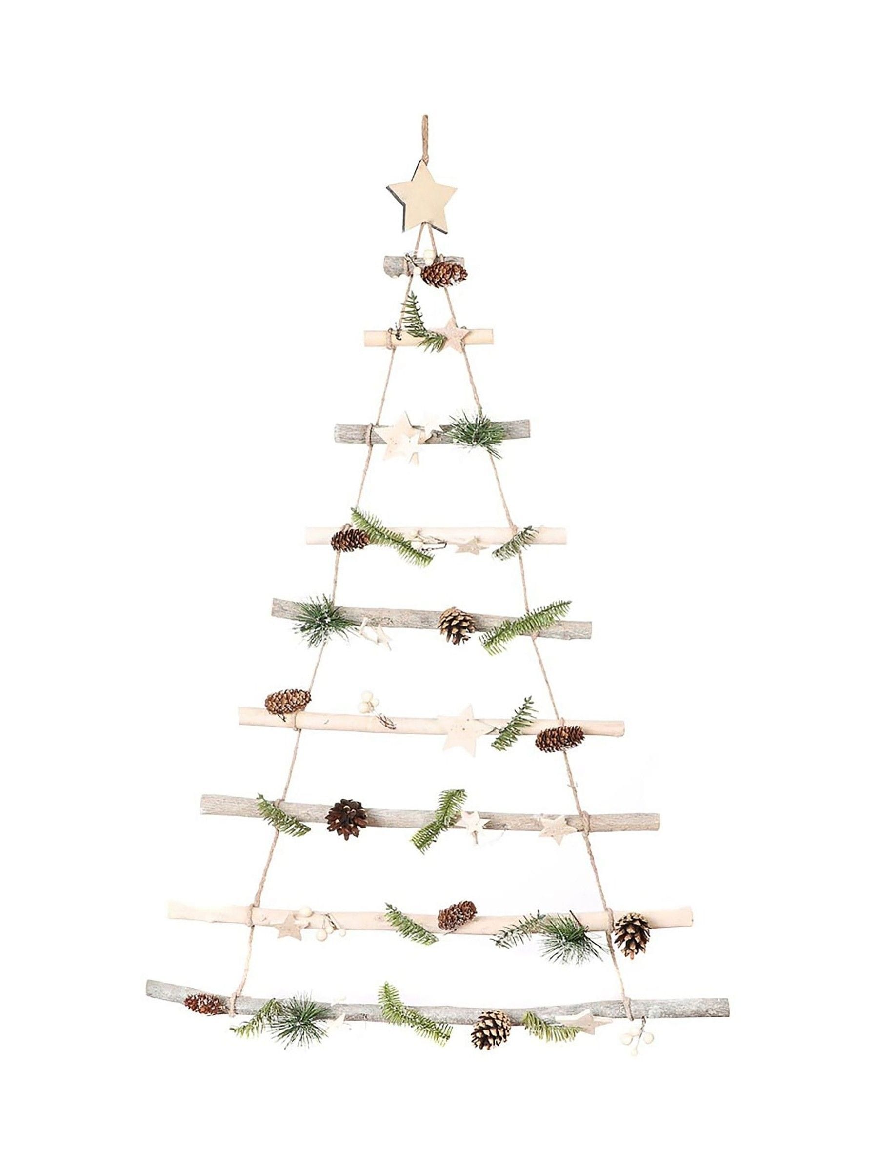 Dibor Natural Nordic Pine Christmas Tree Ladder 92x62x2cm - British product