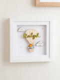 Hot Air Balloon Keepsake Print with Cut-Out Name by No Ordinary Gift