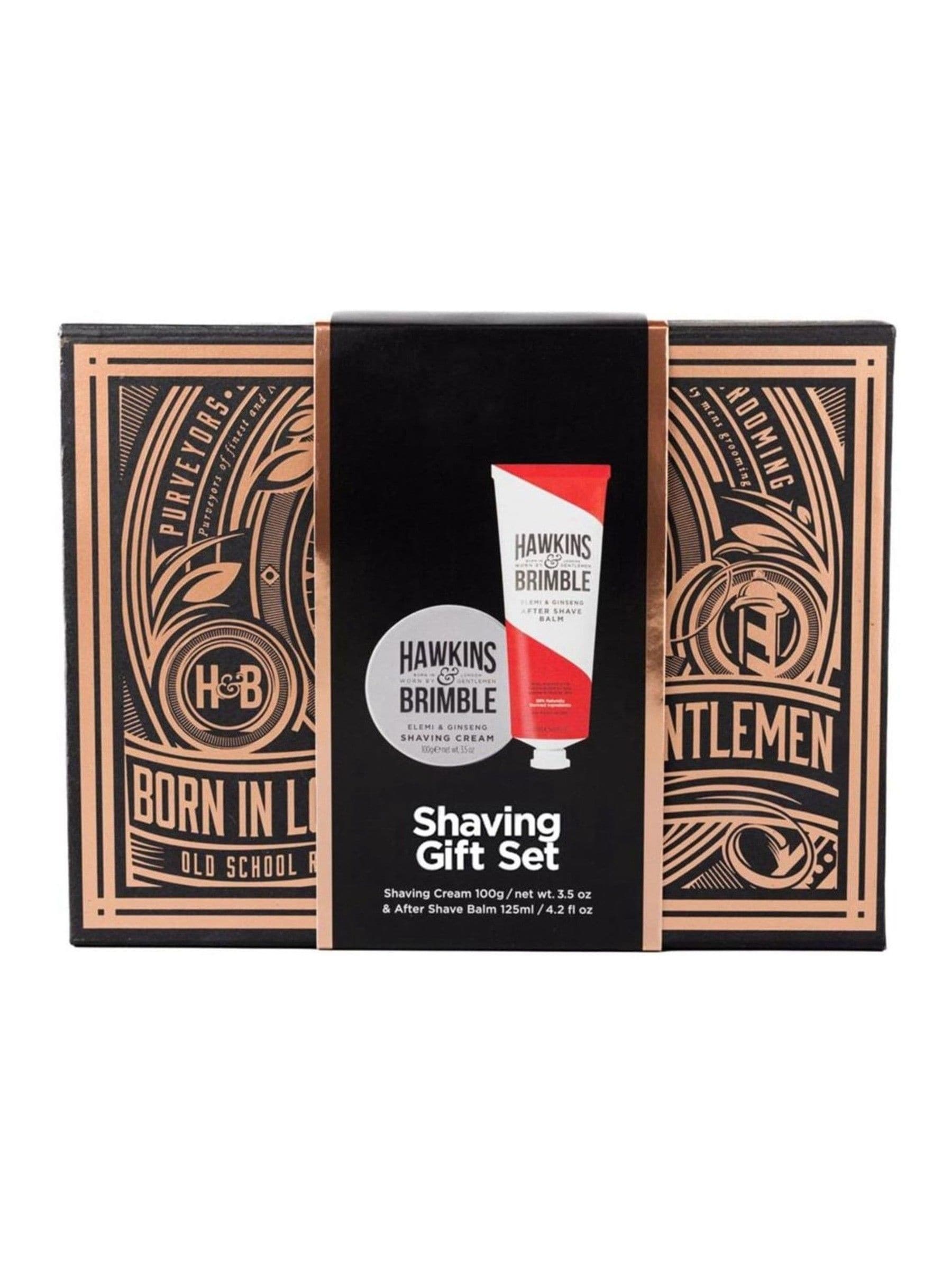 Hawkins & Brimble shaving gift set, UK version