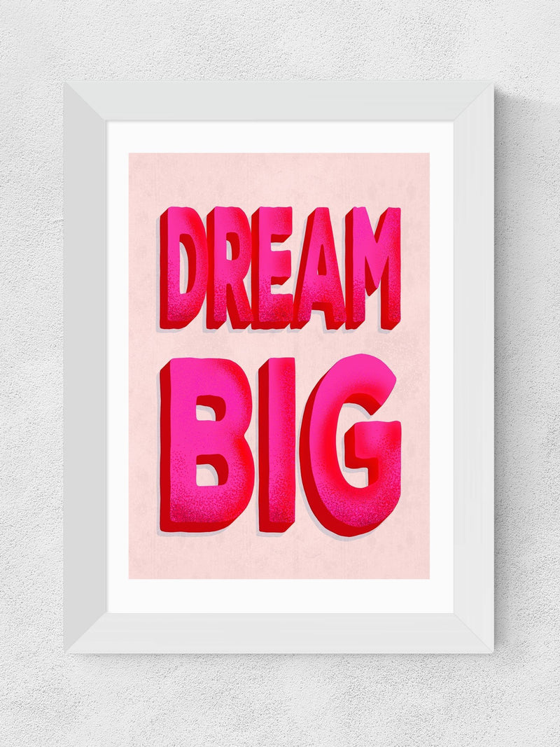 Bold Typographic Wall Art Print with Shatterproof Frame on Archival Paper