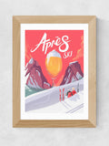East End Prints Oak Apres Ski framed wall art - British product