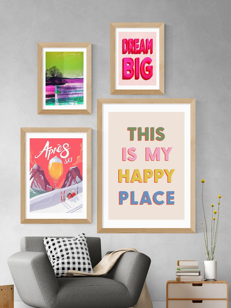 East End Prints Oak This Is My Happy Place Wall Art by Studio Eleni