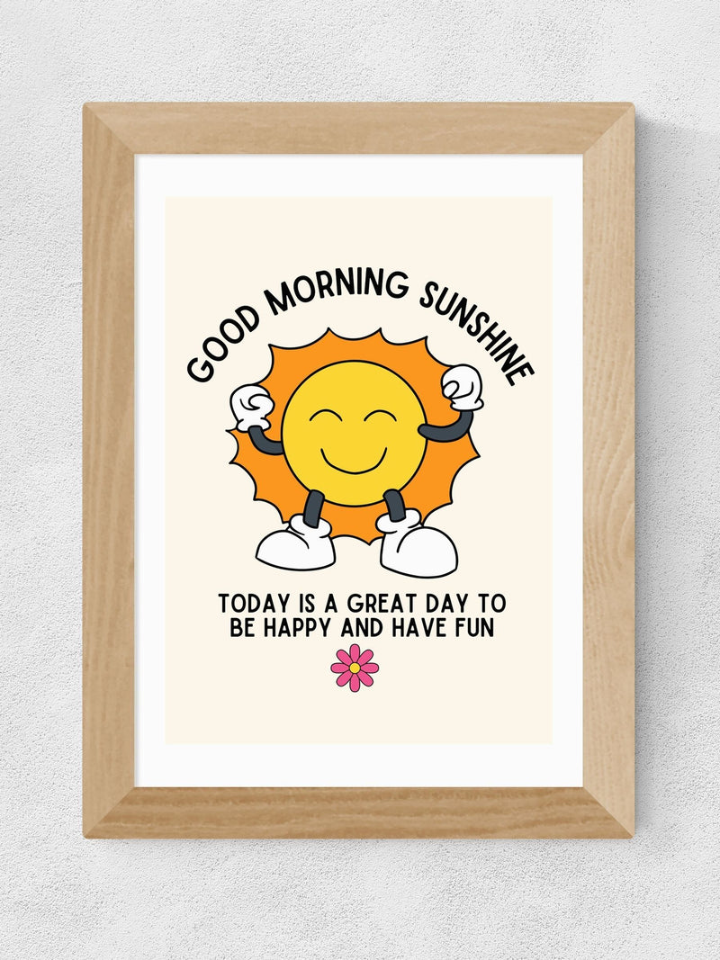 East End Prints Oak Good Morning Sunshine wall art print, UK version