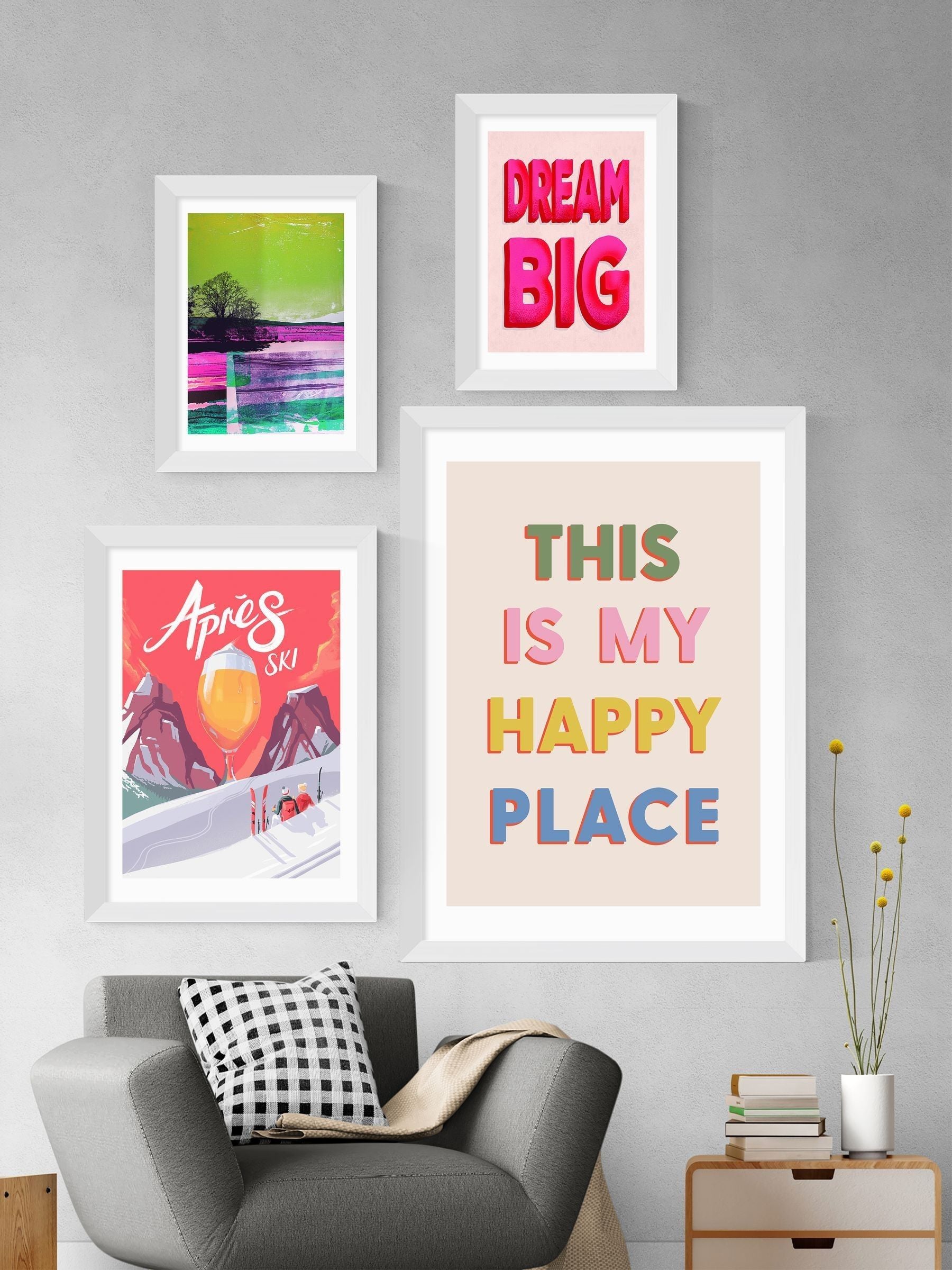 East End Prints White Hungry for Beauty framed print wall art - British product