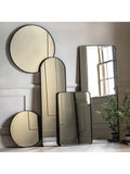 Gallery Home Black Metal Round Mirror 60cm, UK version