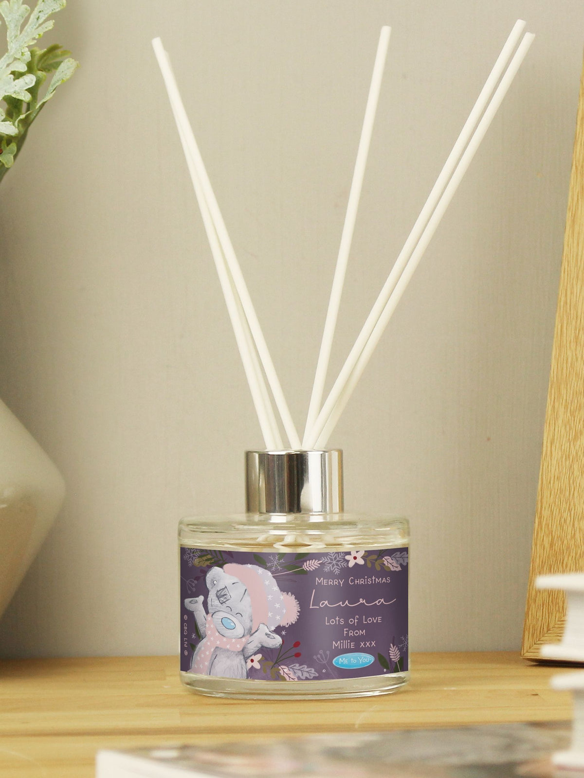 Personalised Reed Christmas Diffuser by PMC