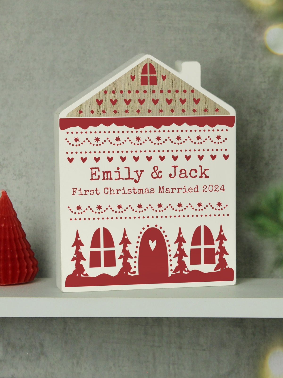 Christmas Fairisle Pattern House Ornament by PMC