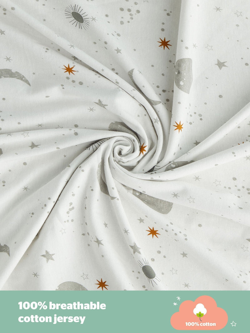 Silentnight White 100% Cotton Safe Nights fitted sheet (British brand)