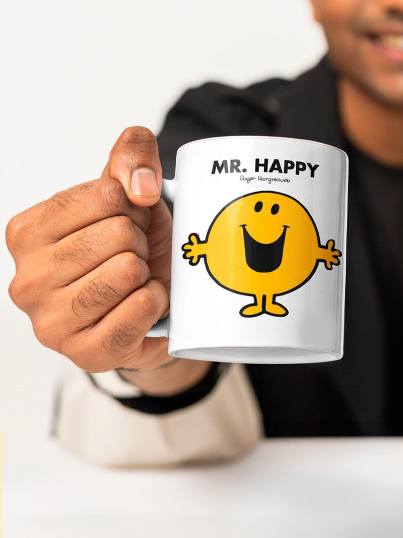 Star Editions Mr. Happy White mug (British brand)