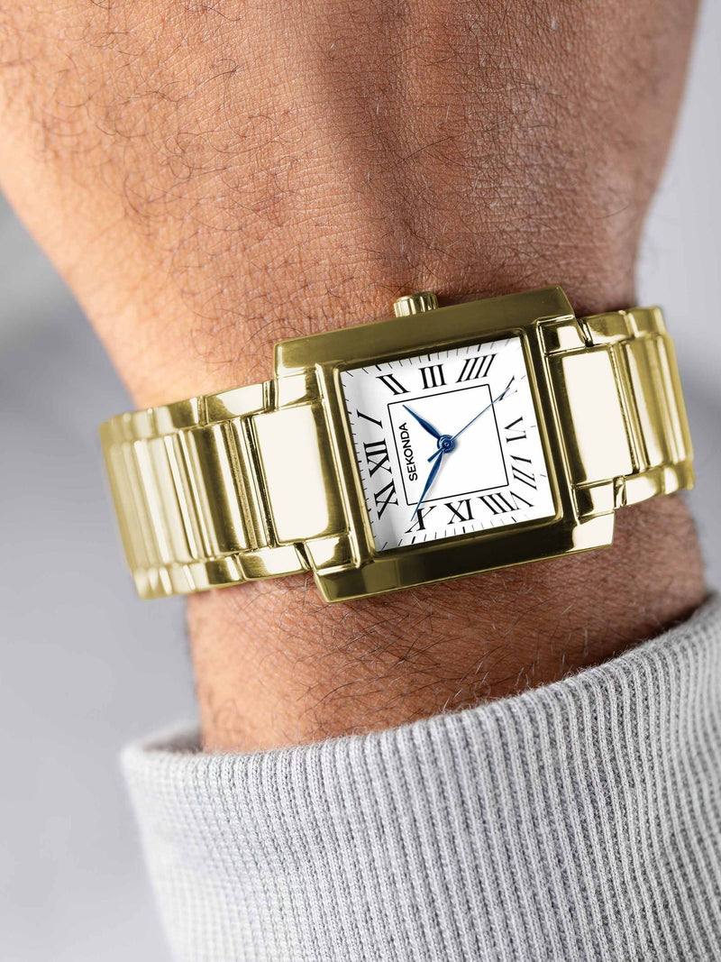 Sekonda Gold Montreal analogue watch 30mm (British brand)