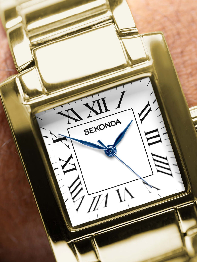 Sekonda Gold Montreal analogue watch 30mm (British brand)
