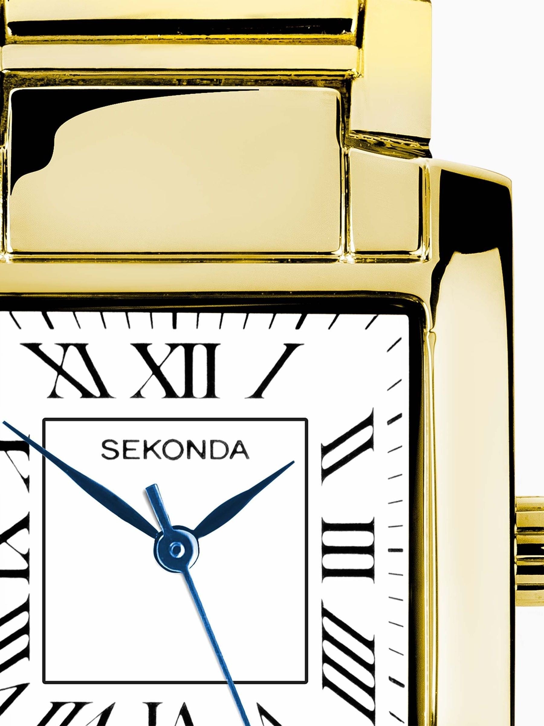 Sekonda Gold Montreal analogue watch 30mm (British brand)