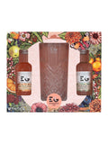 Edinburgh Gin Mandarin Orange and Rhubarb Ginger Duo Gift Set with Glass 2 x 5cl - British product