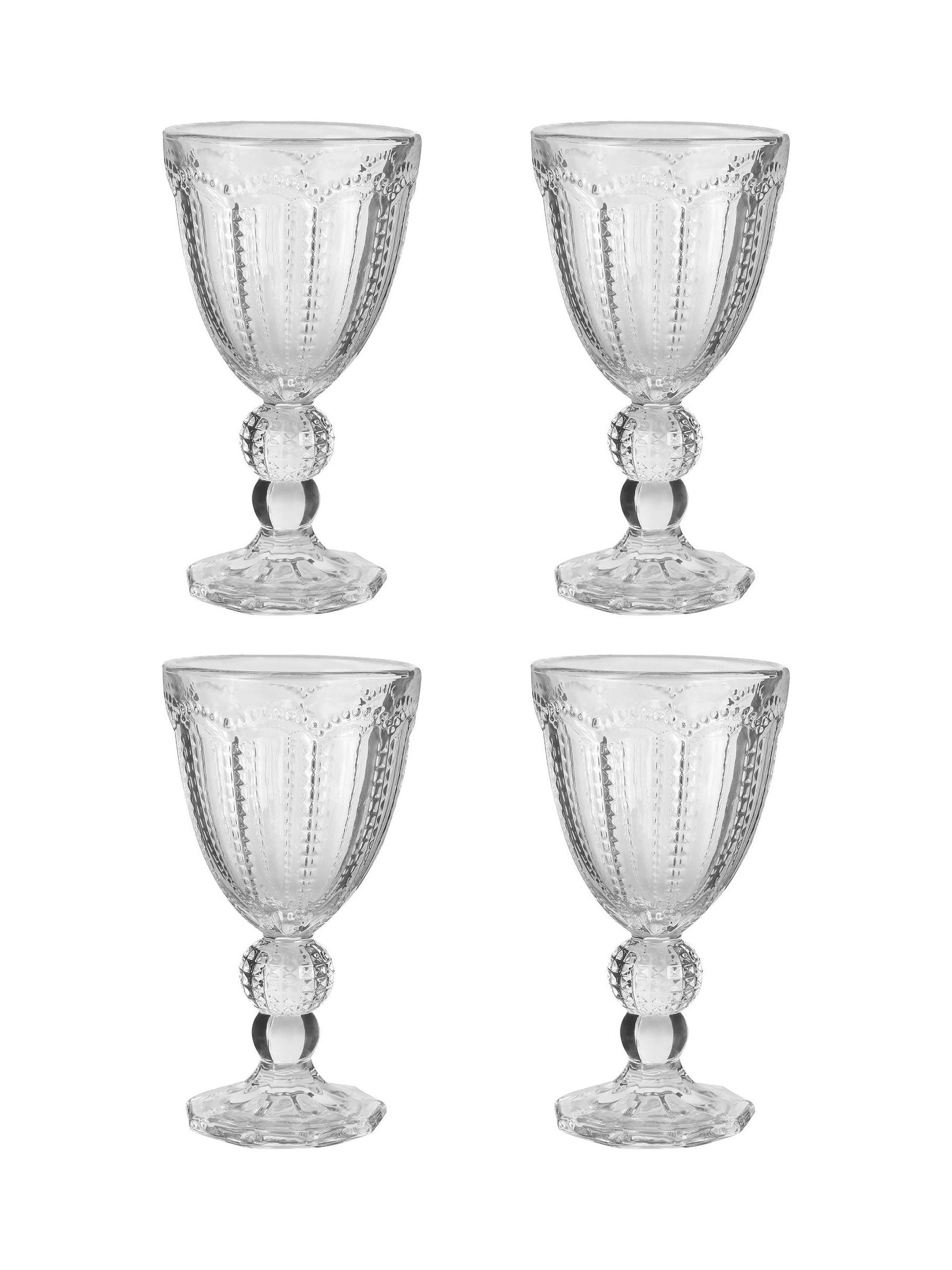 Dibor Clear Bella Perle wine glasses 4 pack - British product