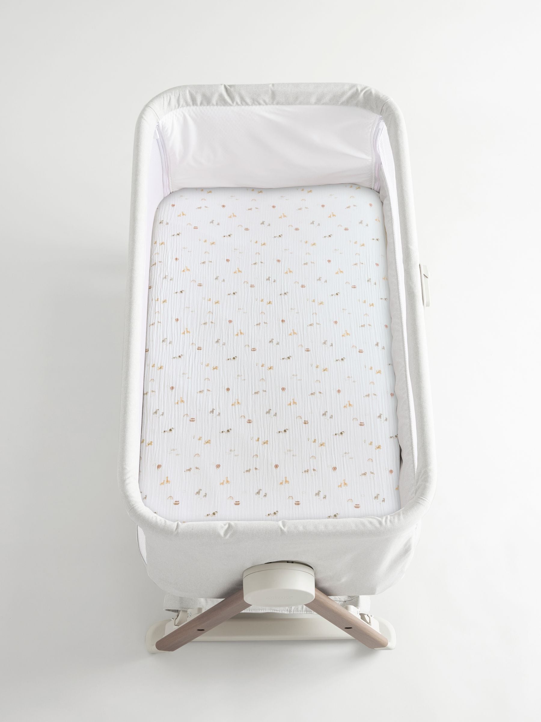 Mini jungle baby muslin fitted sheets 2 pack, imported from the UK