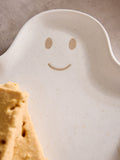 Set of 2 White Halloween Ghost Side Plates