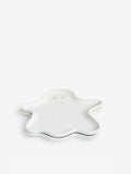 Set of 2 White Halloween Ghost Side Plates