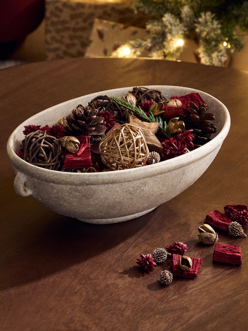 Red & Gold Festive Spice pot pourri, imported from the UK