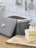 Swan Grey Retro Bread Bin 35cm width (British brand)