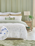 Green Sage Floral duvet cover and pillowcase set, UK version