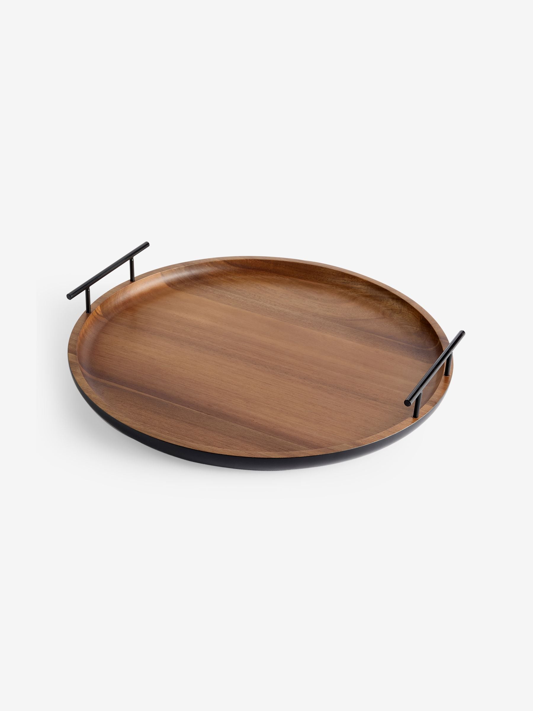 Brown Dark Bronx wood decorative tray - British product