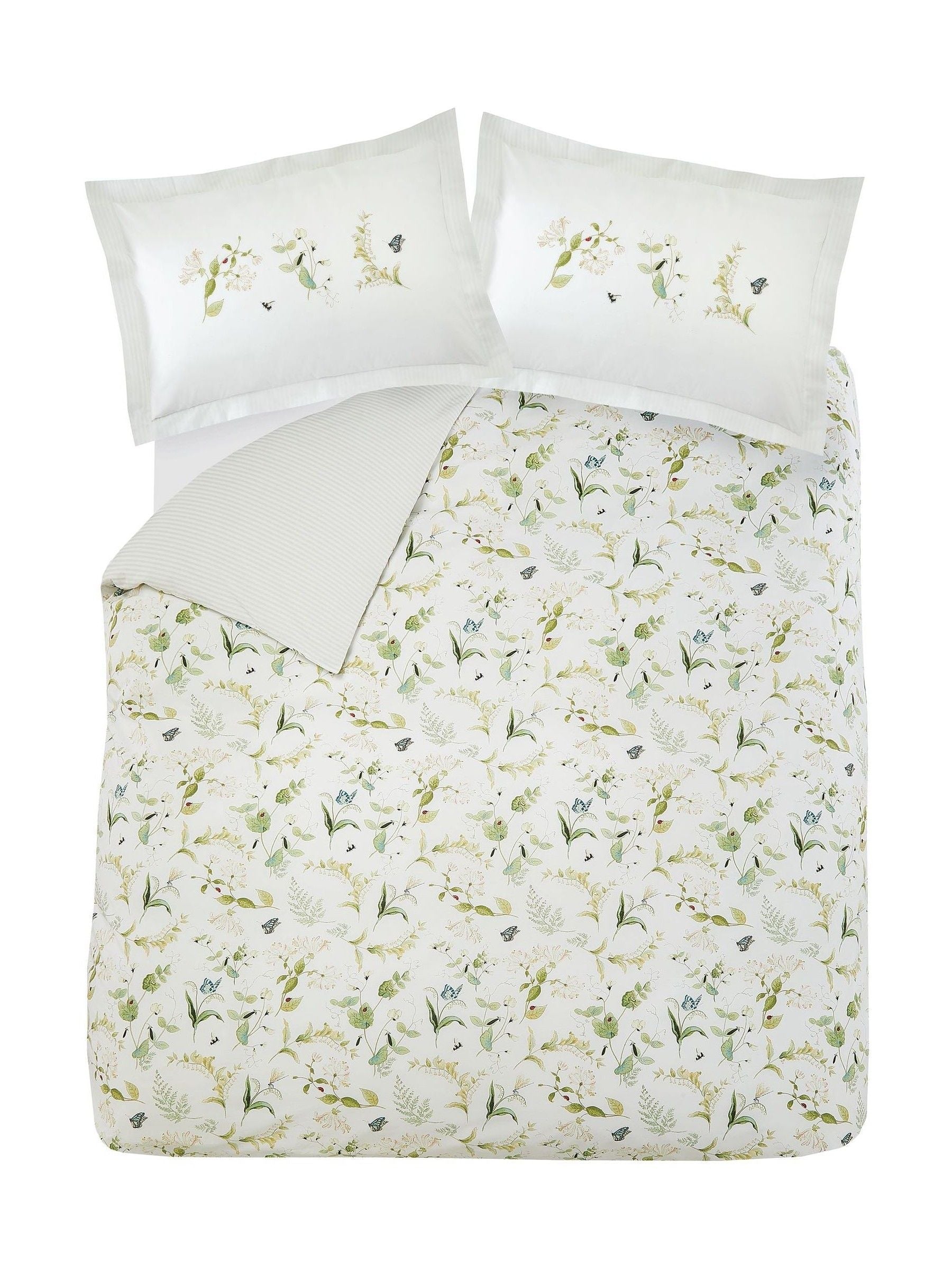 Sophie Allport Green Wild Floral bedding set (British brand)