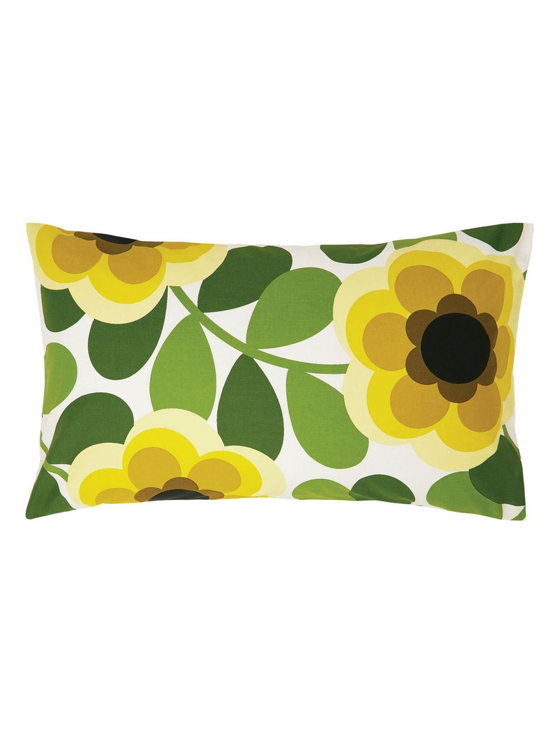 Orla Kiely Lemon Twist Giant Water Lily duvet cover and pillowcase set, imported from the UK