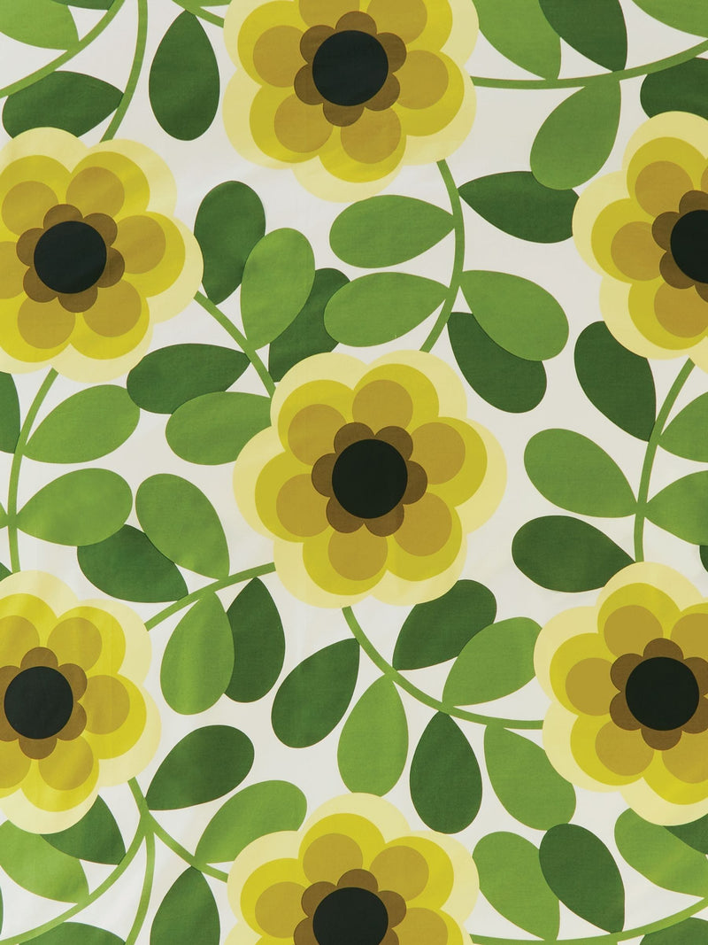 Orla Kiely Lemon Twist Giant Water Lily duvet cover and pillowcase set, imported from the UK