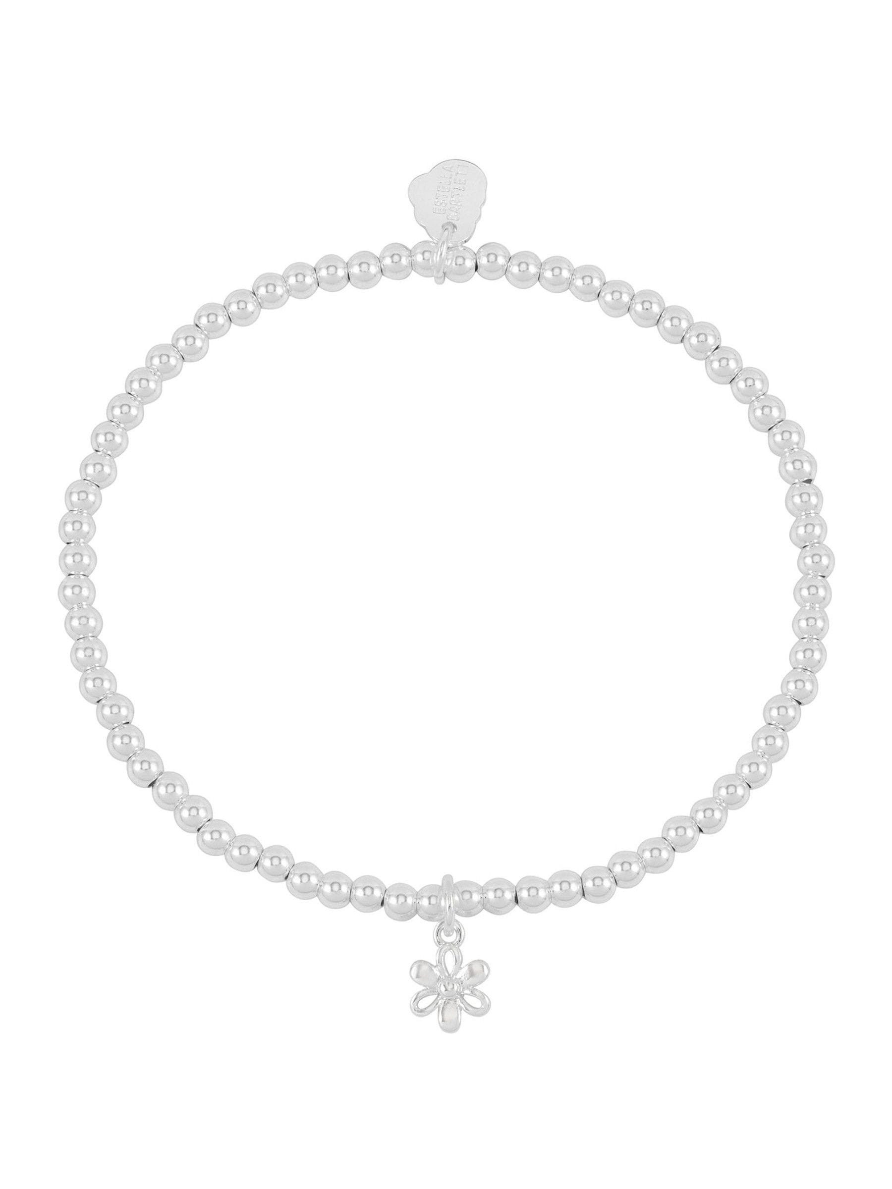 Estella Bartlett silver tone open petal flower bracelet - British product
