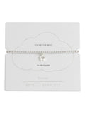 Estella Bartlett silver tone flower and heart sienna bracelet 16.5cm - British product