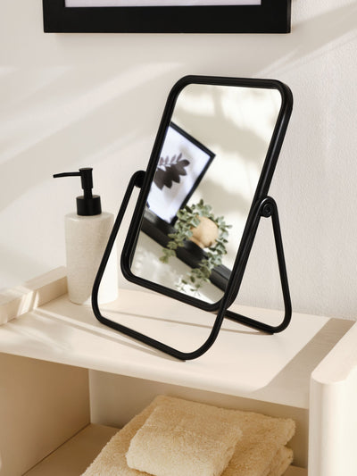Black Rectangular Vanity Mirror Makeup Mirror 29.5cm Height