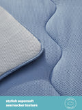 Silentnight 10.5 tog seersucker coverless duvet and pillowcase set (British brand)