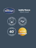 Silentnight Sage Teddy Fleece Fitted Sheet (British brand)