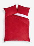 Red cotton duvet cover set, imported from the UK