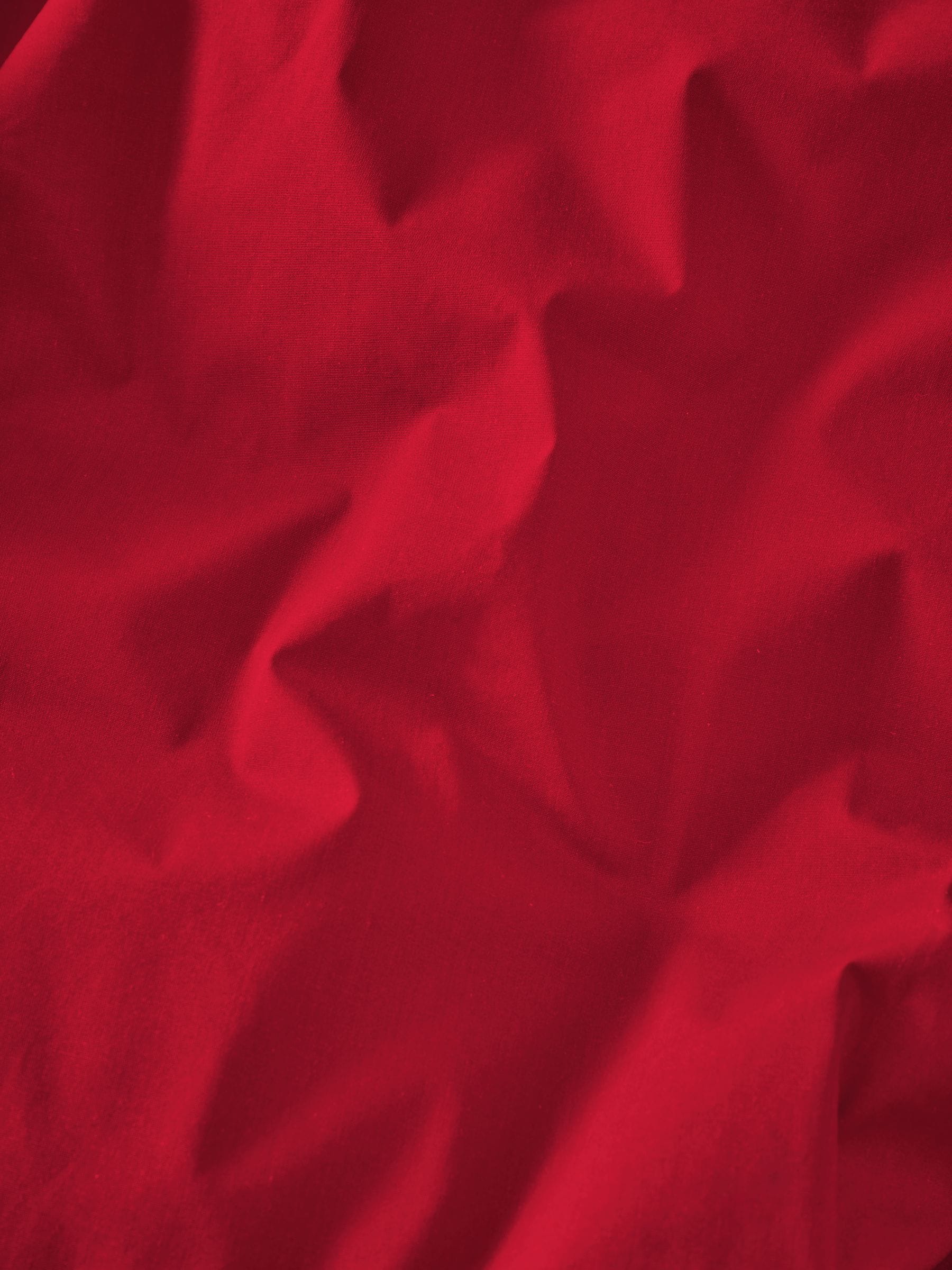 Red cotton duvet cover set, imported from the UK