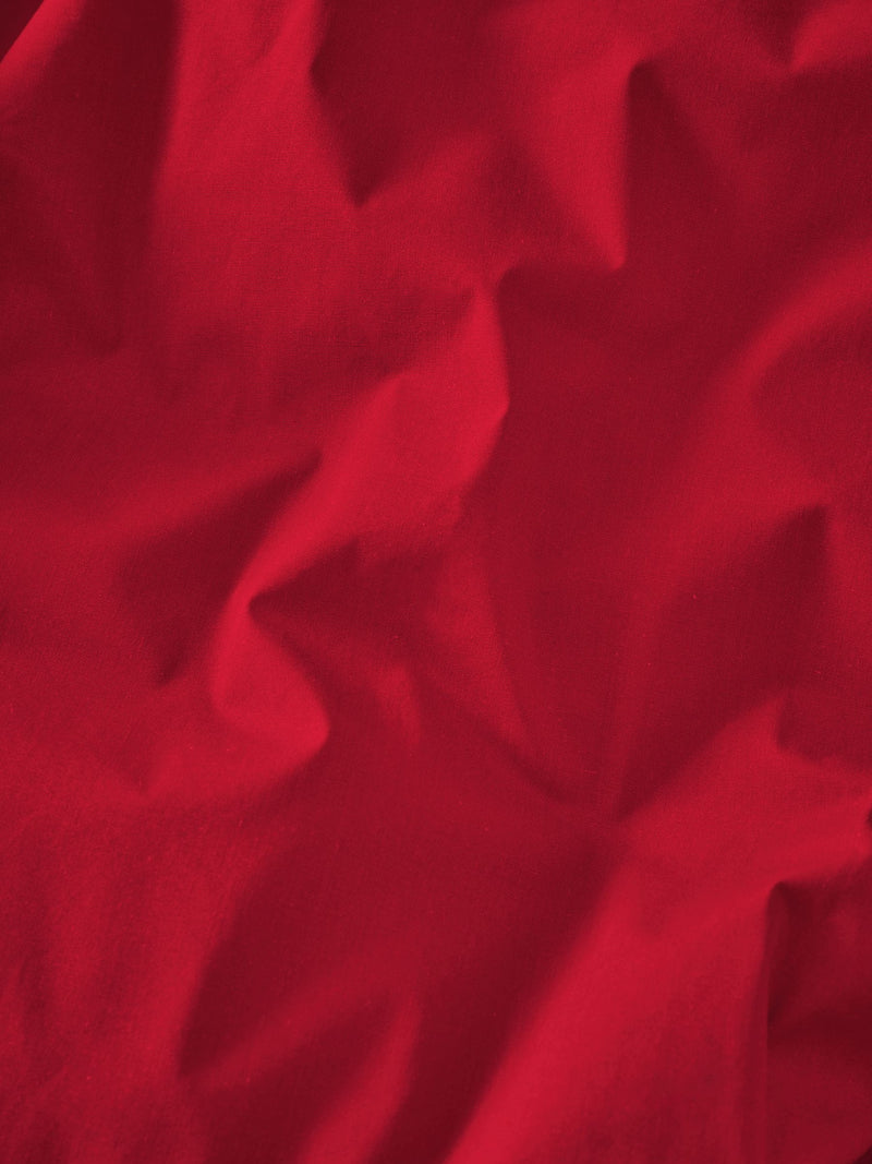 Red cotton duvet cover set, imported from the UK