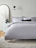Silver 144 Thread Count Duvet Cover and Pillowcase Set