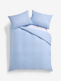 Pale Blue Non Iron Simply Soft Microfibre 1 Pack Duvet Cover and Pillowcase Set