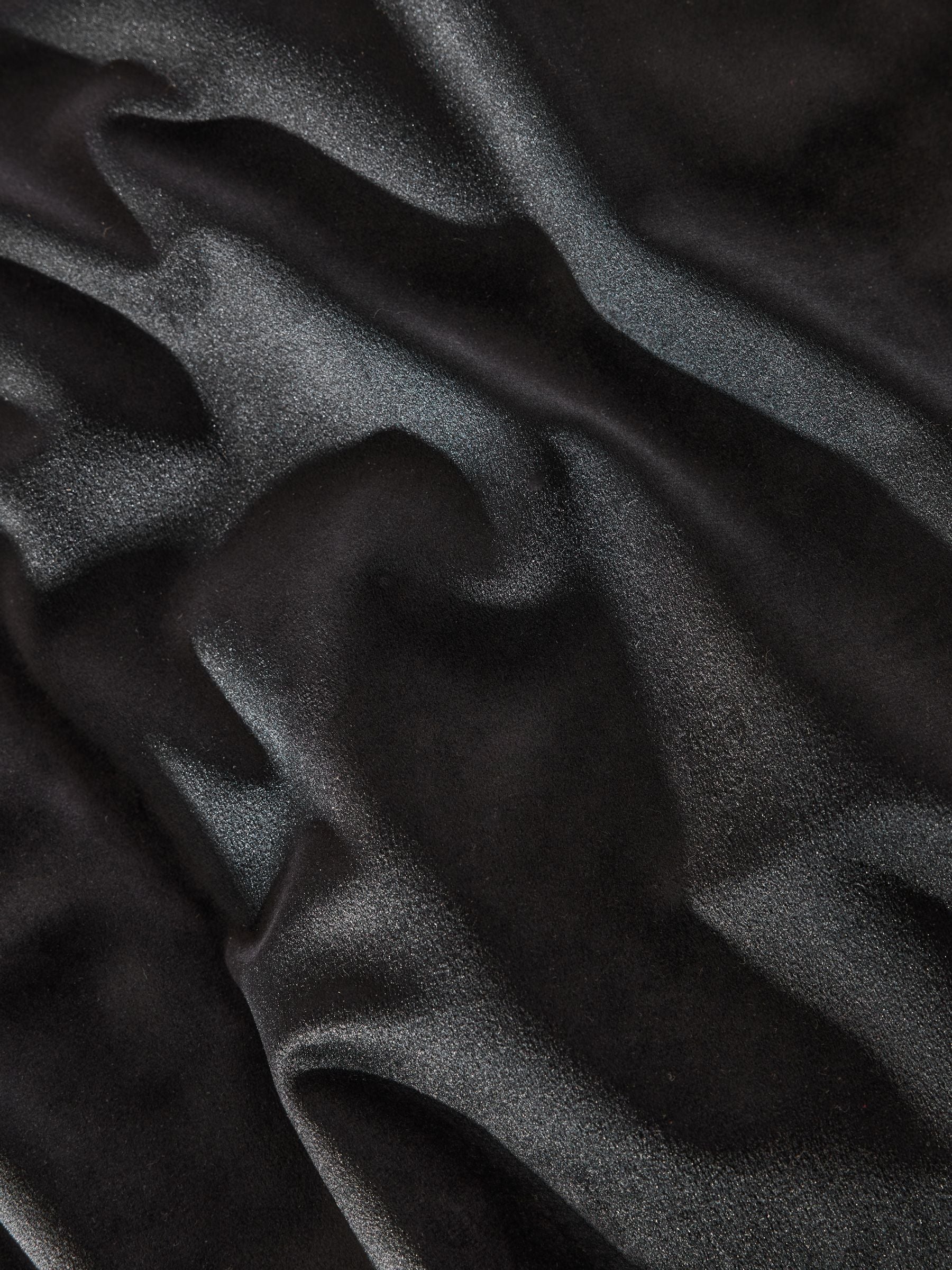 Duvet Cover Black Velvet with Faux Fur Trim - British product