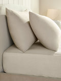 Silver Grey brushed cotton supersoft extra deep fitted sheet for double bed (British brand)