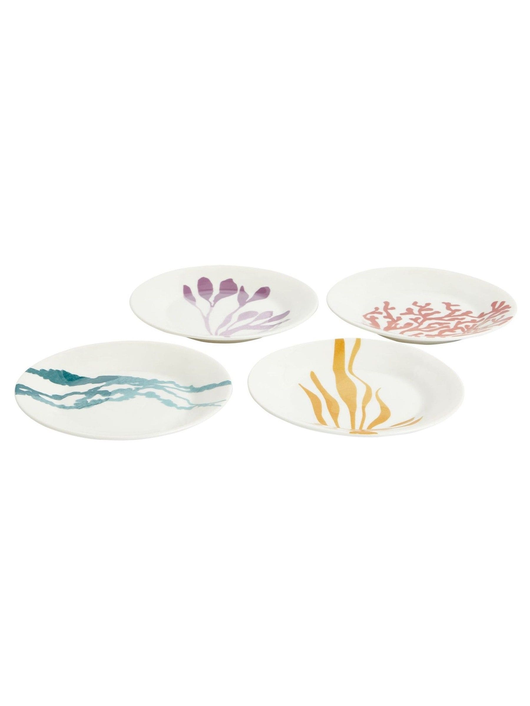 Royal Doulton bright side plates set of four, imported from the UK