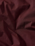 Burgundy red cotton rich duvet cover and pillowcase set - British product