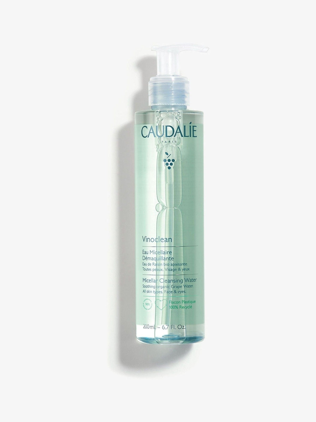 Caudalie Vinoclean Micellar Cleansing Water 200ml - British product