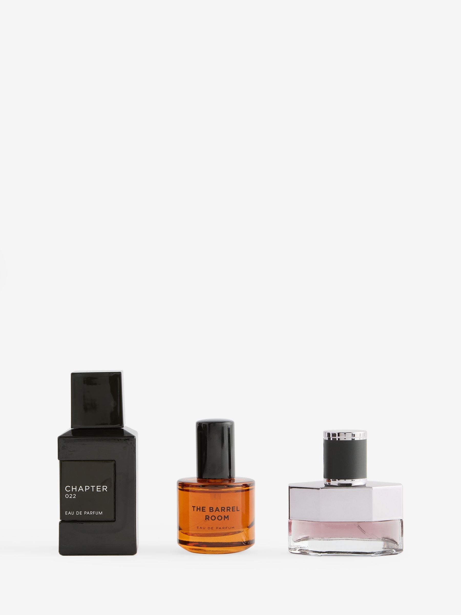 Travel-size Eau de Parfum set with The Barrel Room, Chapter 022, Signature 10ml & 30ml (British brand)